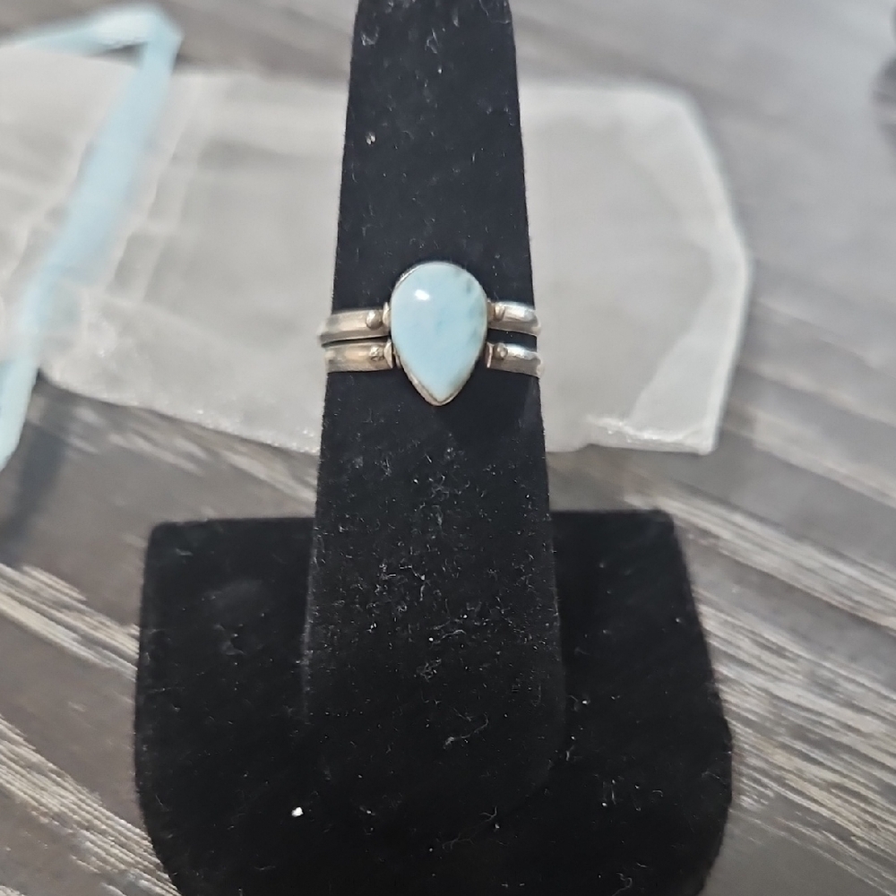 Elegant Silver Reversible Stone Ring - image 1